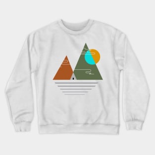 Camping in the mountains Tea Hobby Holiday Freetime Crewneck Sweatshirt
